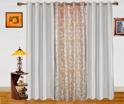 7% OFF on Dekor World 275 inch (9 ft) Polyester Long Door Curtain (Pack Of 3)(Printed, White, Beige) 7% OFF on Dekor World 275 inch (9 ft) Polyester Long Door Curtain (Pack Of 3)(Printed, White, Beige)
