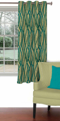 

Skipper 153 cm (5 ft) Blends Window Curtain Single Curtain(Motif, Aqua)