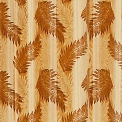 

Cortina 270 cm (9 ft) Polyester Long Door Curtain Single Curtain(Floral, Brown)