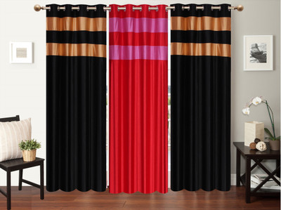 

Furnishing Zone 152 cm (5 ft) Polyester Window Curtain (Pack Of 3)(Plain, Multicolor)