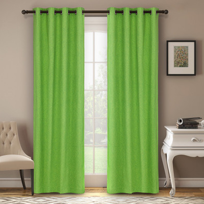 

Soumya Furnishings 274 cm (9 ft) Cotton Long Door Curtain Single Curtain(Solid, Dark Green)