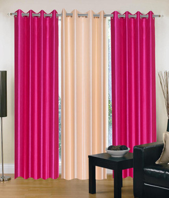 

JT International 213.36 cm (7 ft) Polyester Door Curtain (Pack Of 2)(Abstract, Multicolor)