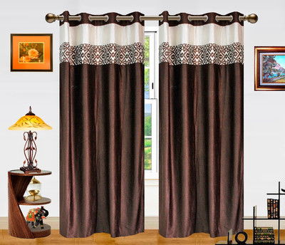 8% OFF on Dekor World 275 cm (9 ft) Polyester Long Door Curtain (Pack Of 2)(Abstract, Brown) 8% OFF on Dekor World 275 cm (9 ft) Polyester Long Door Curtain (Pack Of 2)(Abstract, Brown)
