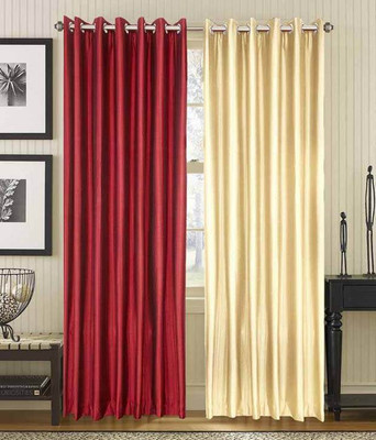 

Alagh Fashions 212 cm (7 ft) Polyester Door Curtain (Pack Of 2)(Plain, Multicolor)