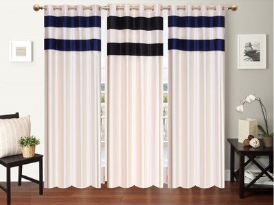 

Furnishing Zone 274 cm (9 ft) Polyester Long Door Curtain (Pack Of 3)(Plain, Multicolor)