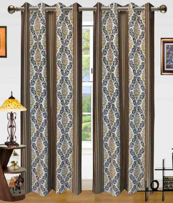 

Zesture 211 cm (7 ft) Polyester Window & Door Curtain (Pack Of 2)(Printed, Multicolor)