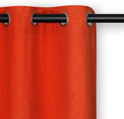 

Soumya Furnishings 217 cm (7 ft) Cotton Door Curtain Single Curtain(Solid, Orange)