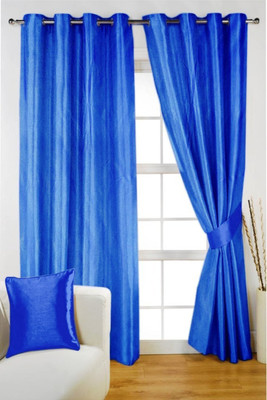 

Shivam Concepts Polyester Window & Door Curtain 214 cm (7 ft) Pack of 2(Plain AQUA)