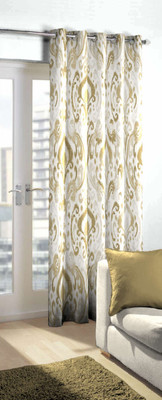 

Skipper 214 cm (7 ft) Blends Door Curtain Single Curtain(Motif, Beige)