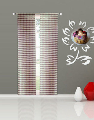

VKE Product 210 cm (7 ft) Polycotton Door Curtain (Pack Of 2)(Geometric, Multicolor)
