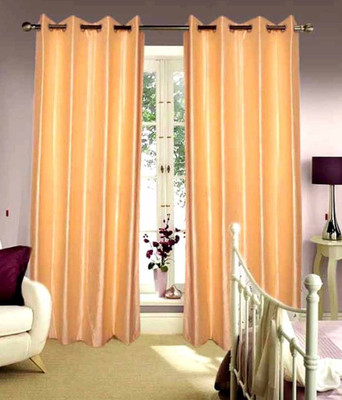 

Jojo Designs 274 cm (9 ft) Polyester Long Door Curtain (Pack Of 2)(Plain, Beige)