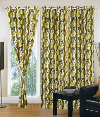

Shivkirpa 215 cm (7 ft) Polyester Door Curtain (Pack Of 3)(Printed, Multicolor)