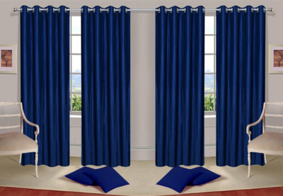 

Handloom Hut 213 cm (7 ft) Polyester Door Curtain (Pack Of 4)(Solid, Navy Blue Crush)