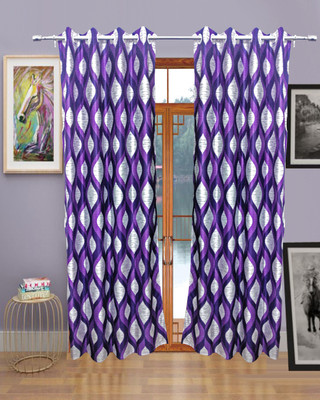 

Sajaawat 213.36 cm (7 ft) Polyester Door Curtain Single Curtain(Solid, Purple)