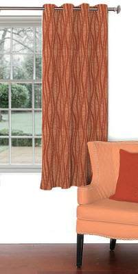 

Skipper 153 cm (5 ft) Blends Window Curtain Single Curtain(Abstract, Rust)