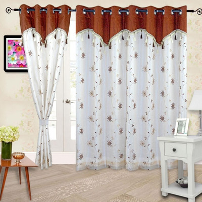 54% OFF on Cortina 210 cm (7 ft) Polyester Door Curtain Single Curtain(Floral, Brown) 54% OFF on Cortina 210 cm (7 ft) Polyester Door Curtain Single Curtain(Floral, Brown)