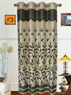 17% OFF on Dekor World 275 cm (9 ft) Polyester Long Door Curtain Single Curtain(Floral, Green) 17% OFF on Dekor World 275 cm (9 ft) Polyester Long Door Curtain Single Curtain(Floral, Green)