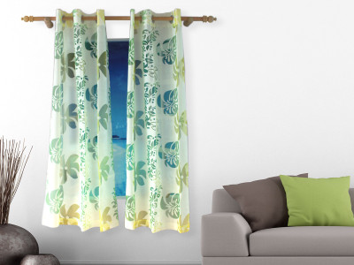 

Veer Creations 150 cm (5 ft) Polycotton Window Curtain (Pack Of 2)(Floral, Multicolor)