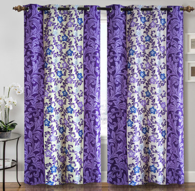 

Home Candy 212 cm (7 ft) Polyester Door Curtain (Pack Of 2)(Floral, Multicolor)