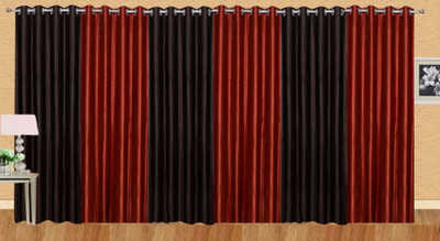 

Ville Style 275 cm (9 ft) Polyester Long Door Curtain (Pack Of 6)(Solid, Brown, Maroon)