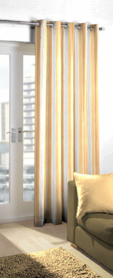 

Skipper 244 cm (8 ft) Blends Door Curtain Single Curtain(Striped, Brown)