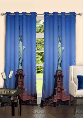

Lushomes 229 cm (8 ft) Polyester Door Curtain Single Curtain(Printed, Multicolor)