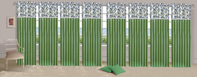

Ville Style 214 cm (7 ft) Polyester Door Curtain (Pack Of 8)(Solid, Pista)
