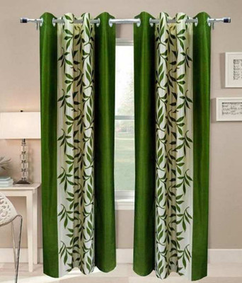 

Click Weaves 213 cm (7 ft) Polyester Door Curtain (Pack Of 2)(Floral, Multicolor)