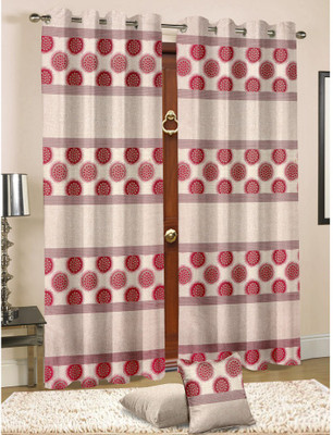 

Cortina 270 cm (9 ft) Jacquard Long Door Curtain Single Curtain(Abstract, Multicolor)