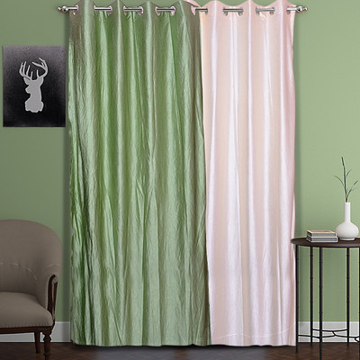 

Zesture 211 cm (7 ft) Polyester Door Curtain (Pack Of 2)(Solid, Multicolor)