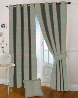 

Presto 210 cm (7 ft) Polyester Door Curtain (Pack Of 2)(Abstract, Blue)