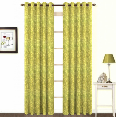 

Skipper 153 cm (5 ft) Cotton Window Curtain Single Curtain(Printed, Green)