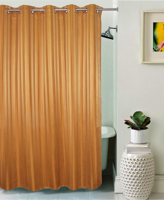 

Lushomes 208 cm (7 ft) Polyester Shower Curtain Single Curtain(Plain, Cashew)