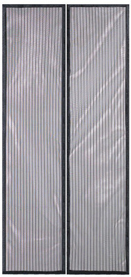 

Ruby 100 cm (3 ft) PVC Door Curtain (Pack Of 2)(Striped, Black)