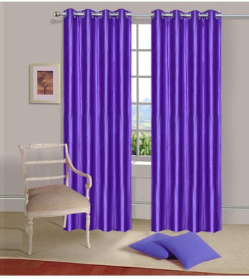 

Jojo Designs 215 cm (7 ft) Polyester Door Curtain (Pack Of 2)(Plain, Purple)