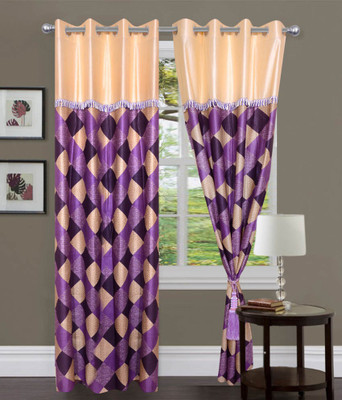 

JT International 213.36 cm (7 ft) Polyester Door Curtain (Pack Of 2)(Printed, Multicolor)