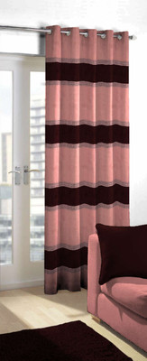 

Skipper 244 cm (8 ft) Blends Door Curtain Single Curtain(Geometric, Maroon)