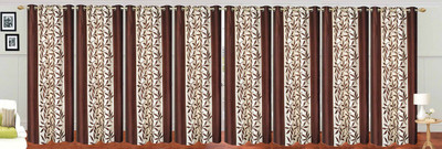 

Stella Creations 214 cm (7 ft) Polyester Door Curtain (Pack Of 8)(Printed, Brown)