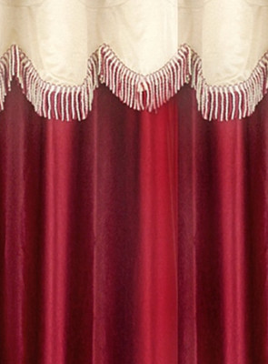 

Cortina 210 cm (7 ft) Polyester Door Curtain (Pack Of 2)(Printed, Maroon)