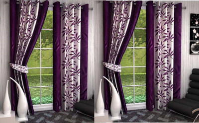 

Abhi Decor 274 cm (9 ft) Polyester Long Door Curtain (Pack Of 4)(Printed, Multicolor)
