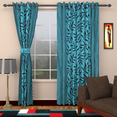 

Jai Ganga 213 cm (7 ft) Polyester Door Curtain (Pack Of 2)(Printed, Dark Sky)