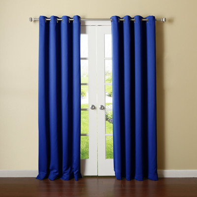 

Panipat Textile Hub 152.4 cm (5 ft) Polyester Window Curtain (Pack Of 2)(Plain, Blue)