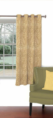 

Skipper 153 cm (5 ft) Blends Window Curtain Single Curtain(Motif, Brown)