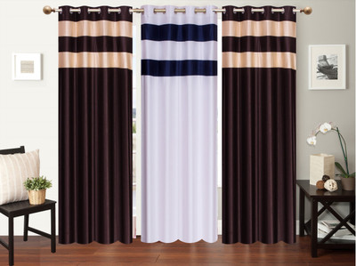 

Furnishing Zone 213 cm (7 ft) Polyester Door Curtain (Pack Of 3)(Plain, Multicolor)