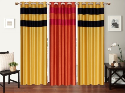 

Furnishing Zone 213 cm (7 ft) Polyester Door Curtain (Pack Of 3)(Plain, Multicolor)