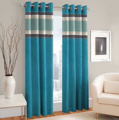 

Home Cloud 274 cm (9 ft) Polyester Long Door Curtain (Pack Of 2)(Abstract, Purple)