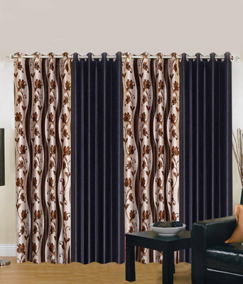 

Shivkirpa 215 cm (7 ft) Polyester Door Curtain (Pack Of 4)(Printed, Multicolor)