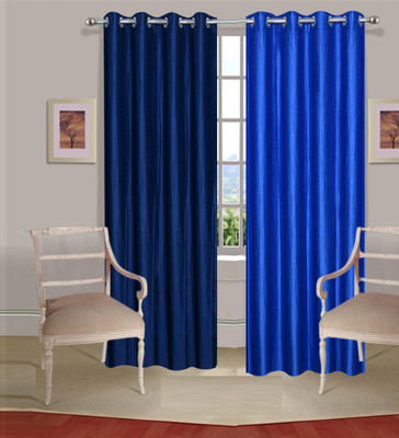 

Excel Bazaar 275 cm (9 ft) Polyester Long Door Curtain (Pack Of 2)(Solid, Neavy Blue, Royal Blue)