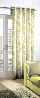 

Skipper 244 cm (8 ft) Blends Door Curtain Single Curtain(Floral, Green/Lime)