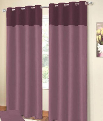 

Jojo Designs 215 cm (7 ft) Polyester Door Curtain (Pack Of 2)(Plain, Purple)